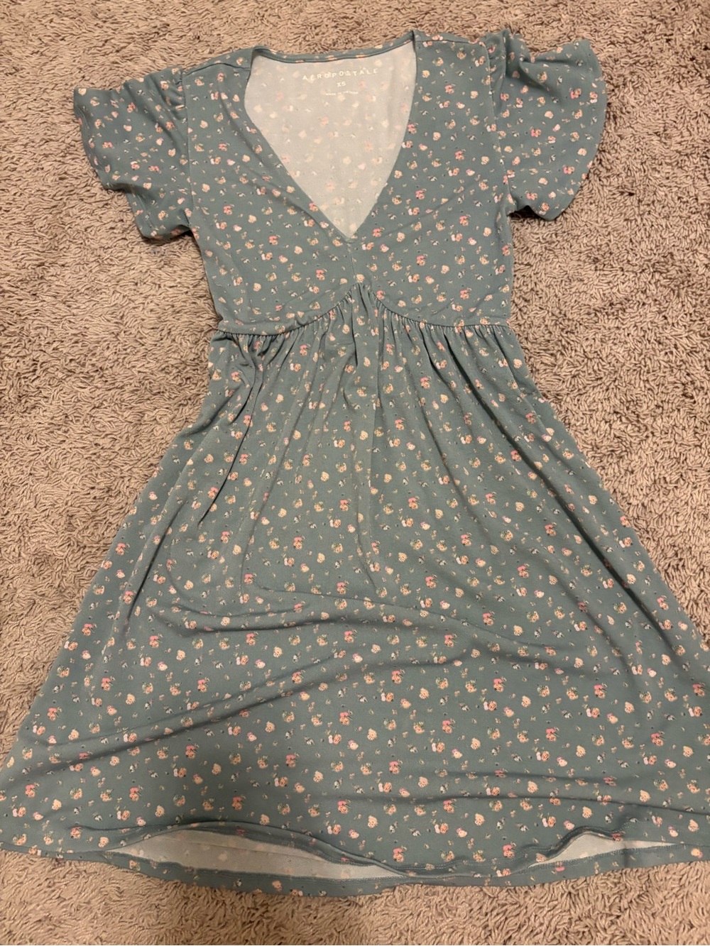 Mini floral green aeropostale dress
